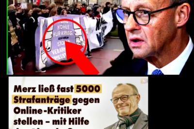 PAUKENSCHLAG IN DER BUNDESREPUBLIK: Die Ära der Angst? Tausende Jugendliche rebellieren, während Friedrich Merz mit 5.000 Anzeigen versucht, die Nation mundtot zu machen.