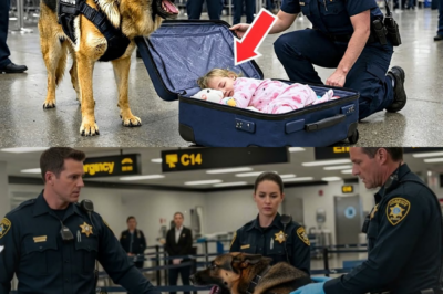Instinkt der Rettung: Wie Polizeihund K-9 Rex das grauenvolle Geheimnis eines herrenlosen Koffers am Flughafen aufdeckte und ein Kleinkind vor dem Tod bewahrte