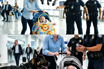 Der Instinkt des Wächters: K9-Hund springt in Kinderwagen – Schockierende Entdeckung am Flughafen enthüllt gezieltes Attentat