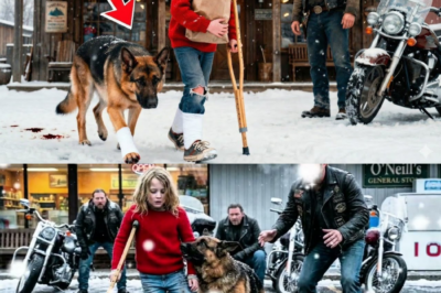 Biker sahen ein Mädchen und ihren verletzten Hund humpeln – was dann geschah, ließ alle verstummen!