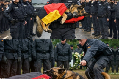 Alle dachten Diensthund starb friedlich – sein Kamerad wusste mehr – Beerdigung schockierte