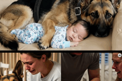 Die herzzerreißende Wahrheit: Warum dieser Schäferhund Baby Noah nicht allein schlafen ließ – und was sein altes Halsband enthüllte