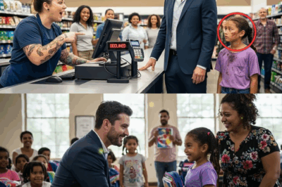 Die schockierende Lektion an der Supermarktkasse: Wie das „Nein“ seiner Elite-Karte einen Milliardär demütigte – und die Spende eines armen Mädchens sein Leben für immer veränderte