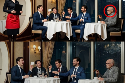 Vier reiche Männer weigern sich, die Kellnerin zu zahlen, bis der Milliardär hinter ihnen auftaucht  ddddd