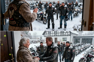 Alte Dame nimmt 15 Hells Angels im Schneesturm auf – am Morgen stehen 100 Bikes vor ihrem Haus 